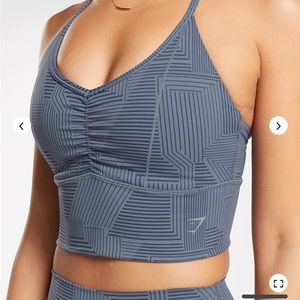 Whitney Simmons Gym Shark Collab. Elevate set- evening blue. Top M, Leggings M